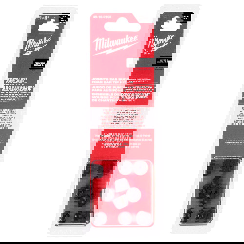 Computer & Laptop Accessories; Material: Foam; Rubber ; Color: Red; Black ; Overall Length: 2.95 ; Overall Width: 1 ; Overall Height: 9.84in ; Includes: Includes Medium Foam Ear Tips (5 pairs)